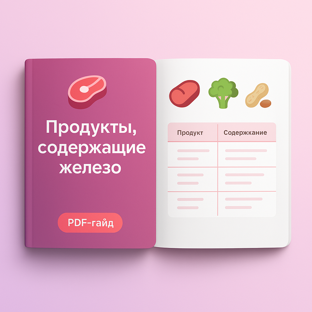 Продукты содержащие железо